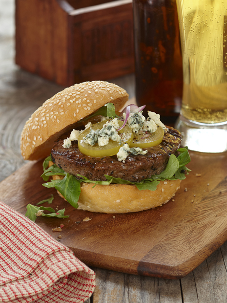 Buger - final The final, open faced burger with all the fixings