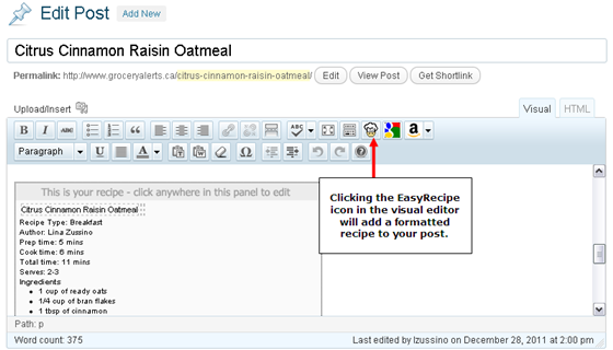 Easy Recipe in WordPress Easy Recipe in WordPress