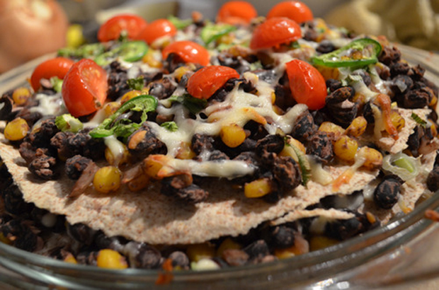Black Bean Tortilla Pie