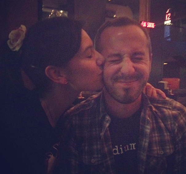 Being a regular at Charcut has gotten Dan in the kitchen and a smooch from chef Connie DeSousa