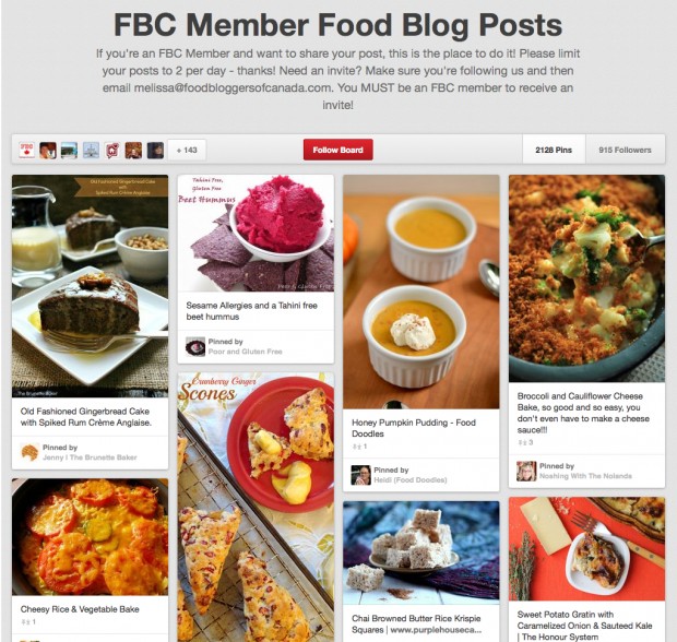 FBC Pinterest Group Board | www.foodbloggersofcanada.com