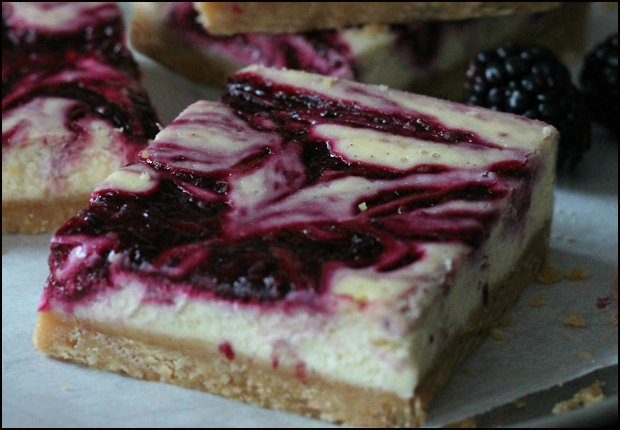 Blackberry Cheesecake Bars