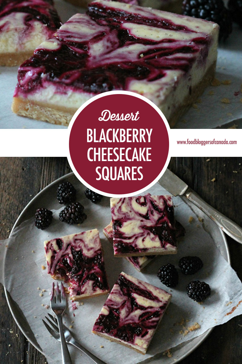 Blackberry Cheesecake Squares