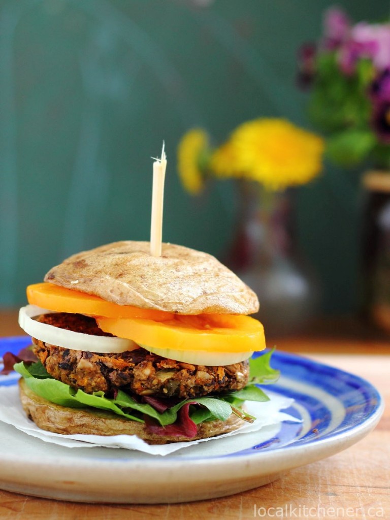 Veggie Burgers on a Potato Bun