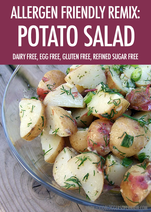 allergen friendly recipe remix: potato salad: | food bloggers of canada