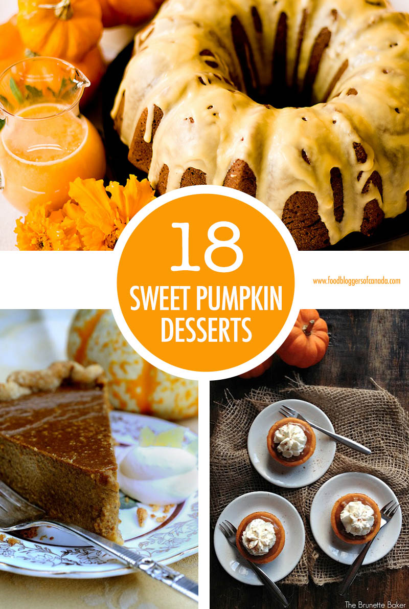 18 Sweet Pumpkin Desserts | Food Bloggers of Canada