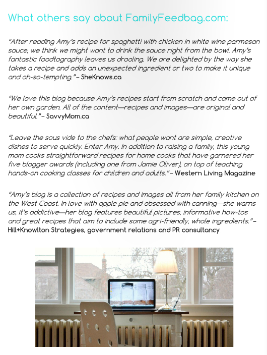 Putting Together a Media Kit For Your Blog | Food Bloggers of Canada