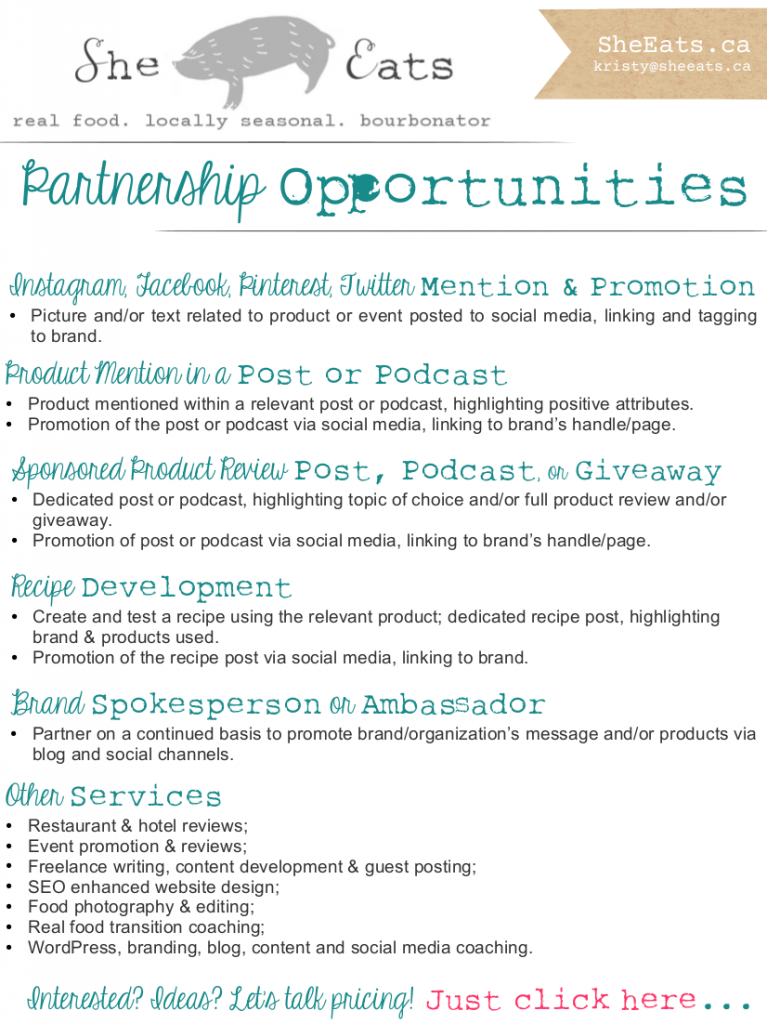 Putting Together a Media Kit For Your Blog | Food Bloggers of Canada