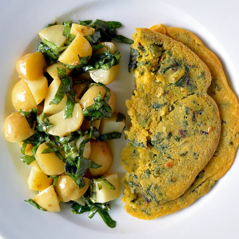Breakfast Ideas Without Eggs: Chickpea Omelette