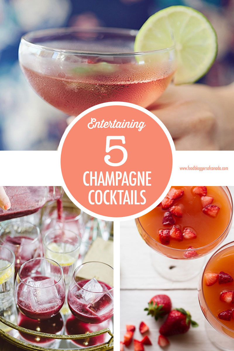 5 Champagne Cocktails For Brunch | Food Bloggers of Canada