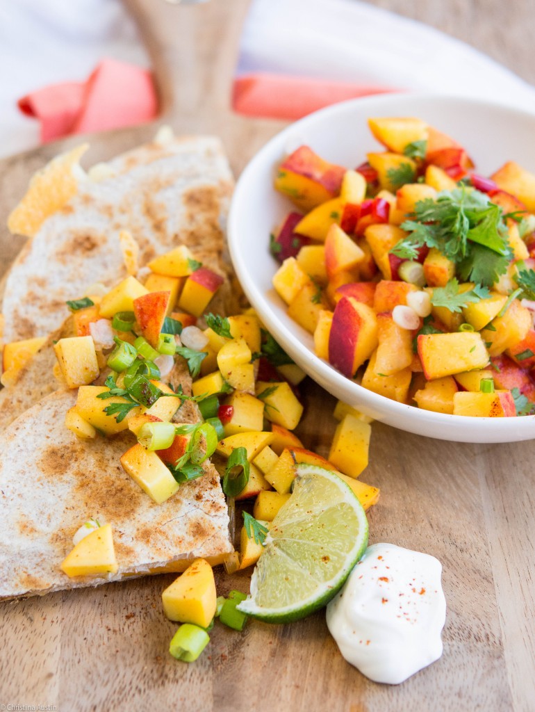 Savoury Peach Salso | Half Your Plate