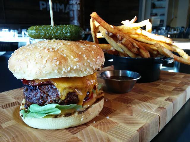 Cheeseburger and Fries at Primal Kitchen - Where to Eat This Weekend: Halifax | Food Bloggers of Canada