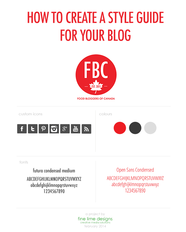 How To Create a Style Guide For Your Blog | Food Bloggers of Canada