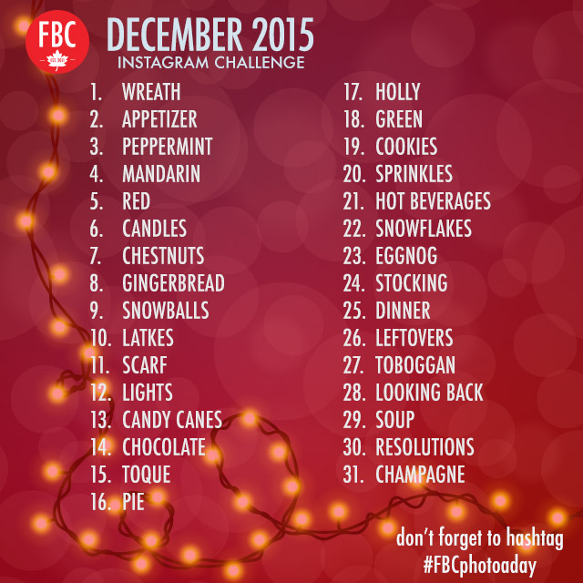 December 2015 Instagram Photo A Day Challenge