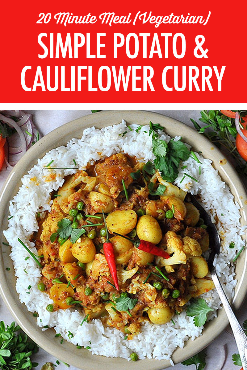 Simple Potato and Cauliflower Curry