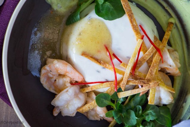Savoury Panna Cotta with Lime Cumin Shrimp | Food Bloggers of Canada