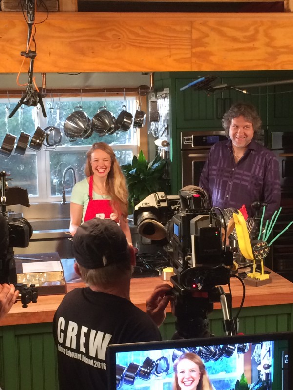 Fun times on the set with Chef Smith