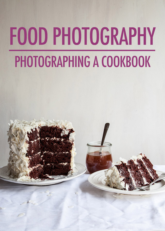 photographing a cookbook