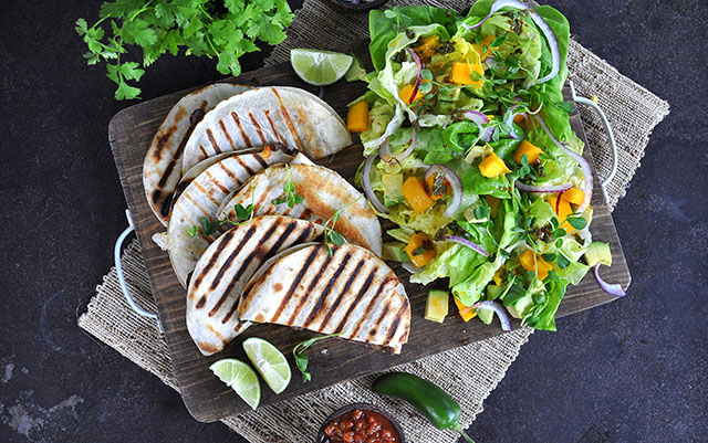 20 Minute Meals: Steak Quesadillas with Mango Avocado Salad | Food Bloggers of Canada