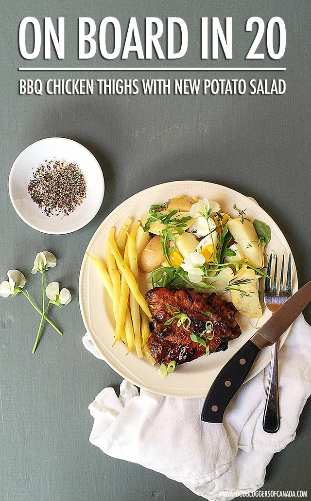 20 Minute Chicken Thighs and New Potato Salad | Food Bloggers of Canada