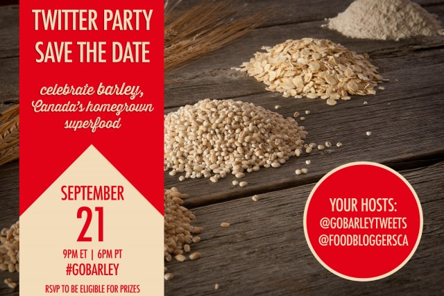 #GoBarley Twitter Party | Food Bloggers of Canada