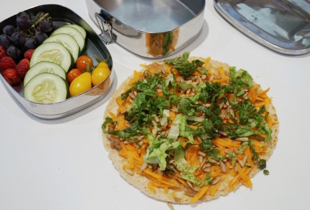 Veggie Wrap with Apple Butter