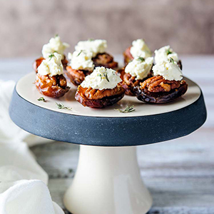 Pecan & Boursin Stuffed Dates |Imagelicious