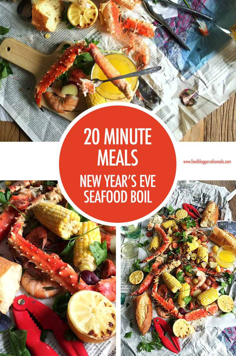 20 Minute Meals New Year's Eve Seafood Boil | Food Bloggers of Canada