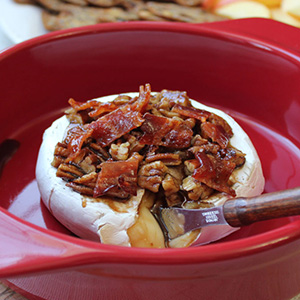 Candied Bacon & Brown Sugar Baked Brie | Bakers Beans