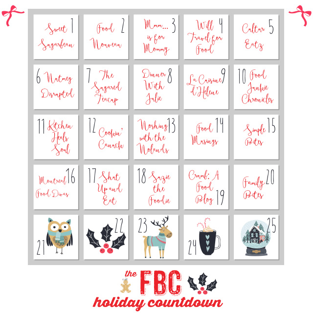 Countdown to the Holidays Day 20: Family Bites | Food Bloggers of Canada