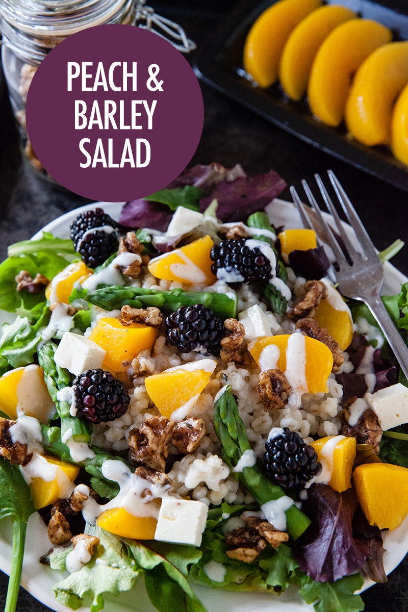 Peach, Blackberry and Barley Salad | Food Bloggers of Canada