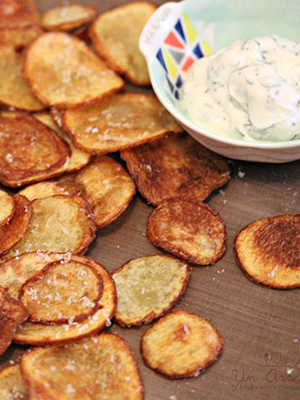 Parmesan Chips with Dill Dip | Un Assaggio