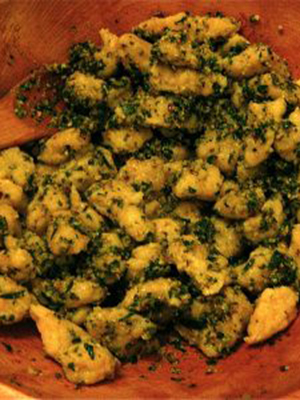 GF Gnocchi with Tarragon Pistachio Pesto | Multiculturiosity