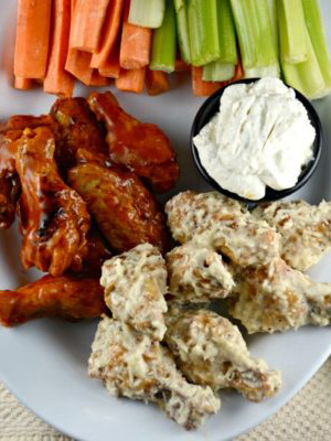 Baked Garlic Parmesan Chicken Wings | Kitchen Divas