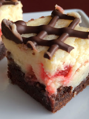 Brownie Maraschino Cheesecake Bars | Making The Most of Naptime