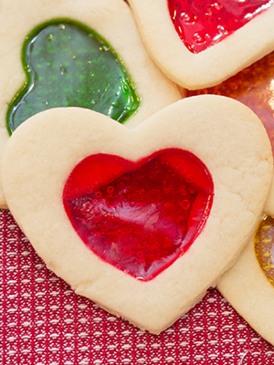 Stained Glass Valentine Cookies | Mommy Outside the Box