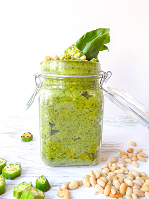 Arugula Avocado Pesto | My Organic Diary