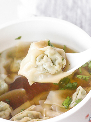 Chicken & Cilantro Wontons | Ahead of Thyme