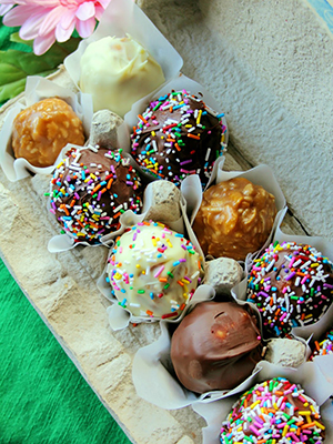 Crunchy Chew Peanut Butter Eggs | Jo and Sue