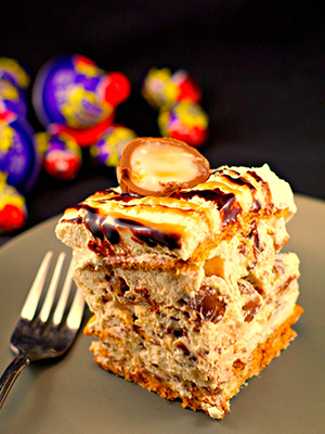 No Bake Easter Cream Egg Icebox Cake | Food Meanderings