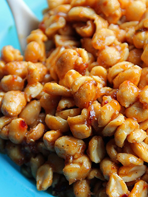 Crockpot Sweet & Spicy Nuts | Jo and Sue