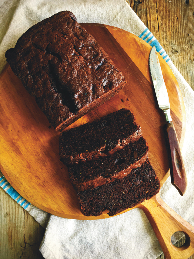 Double Chocolate Zucchini Olive Oil Bread