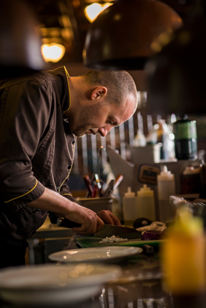 Chef Garrett Thienes of Harvest Eatery and Fresh Market