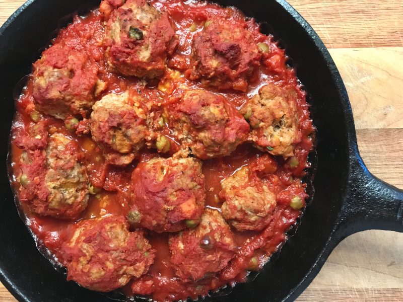 Turkey Peach Meatballs