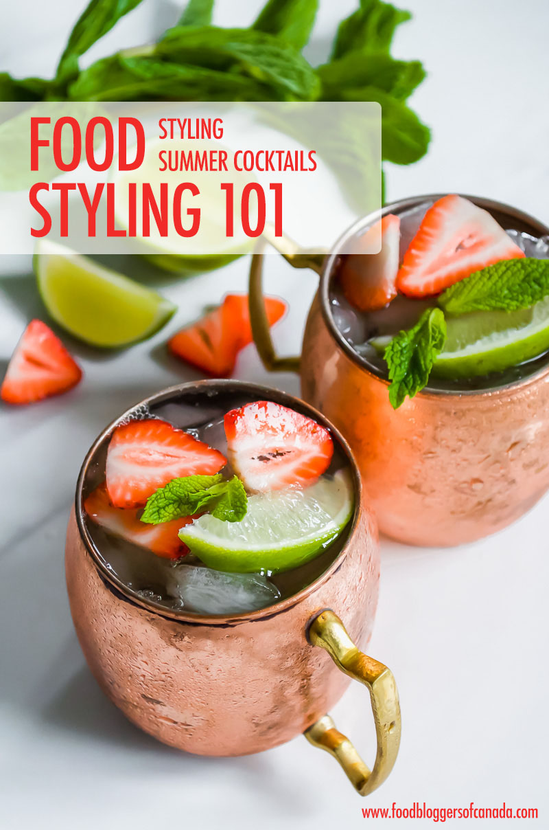 Moscow Mule Cocktails from Styling Summer Cocktails | Food Bloggers of Canada