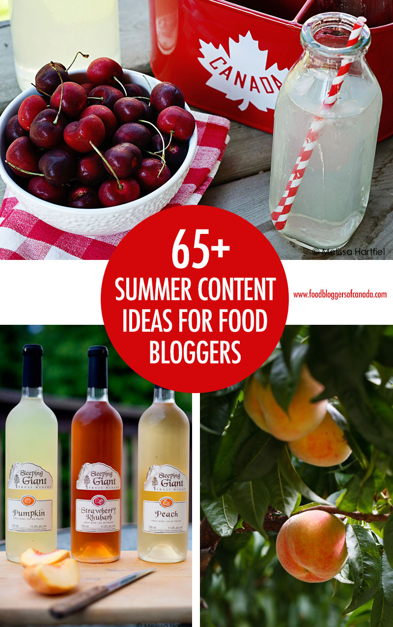 Over 65 Summer Content Ideas for Food Bloggers