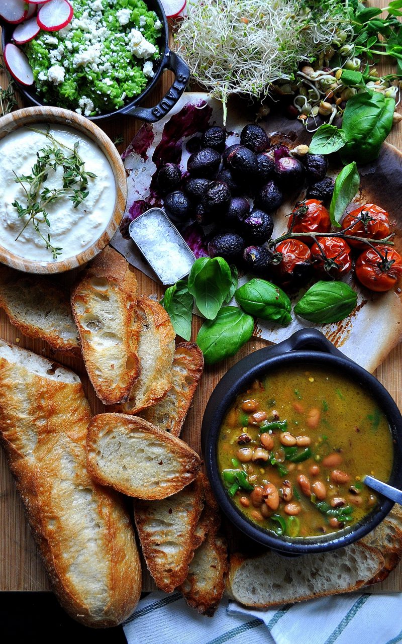 Coconut Soup with Crostini Bar