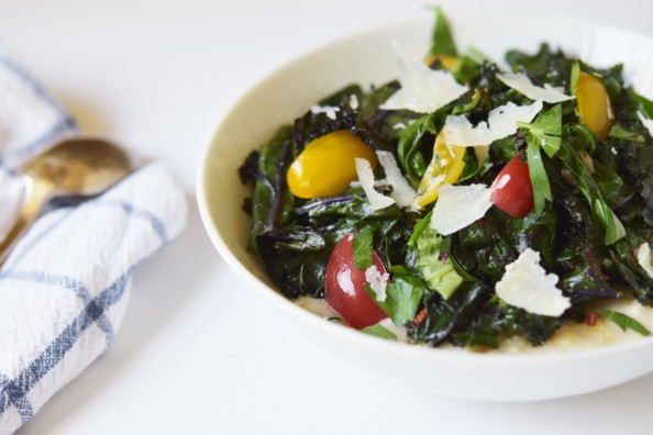 Savoury Oatmeal with Spring Veggies