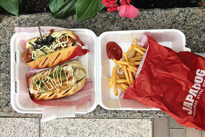 Japadogs and Butter and Shoyu Shaked Fries