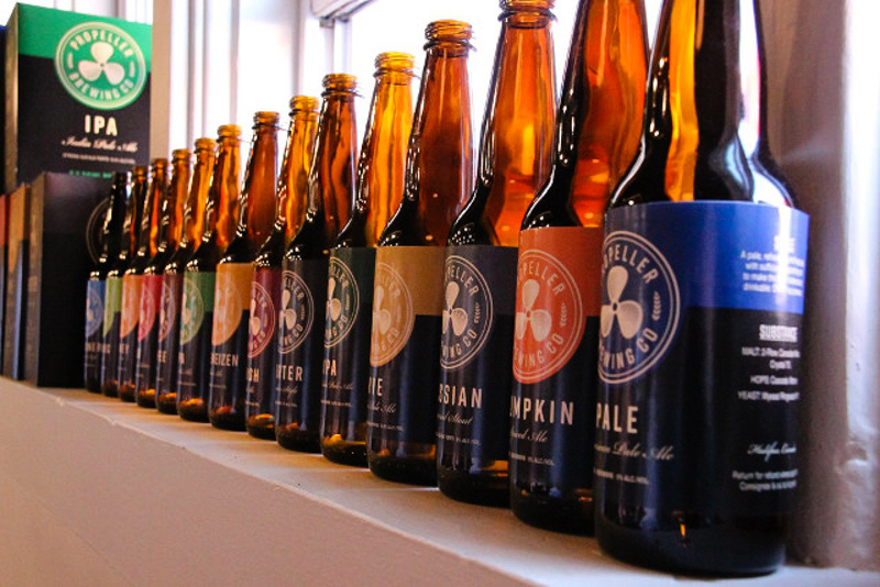 Propeller Lineup of Beers